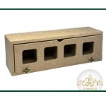 جعبه چوبی تیبگ طرح جدید چهارخونه اتومات