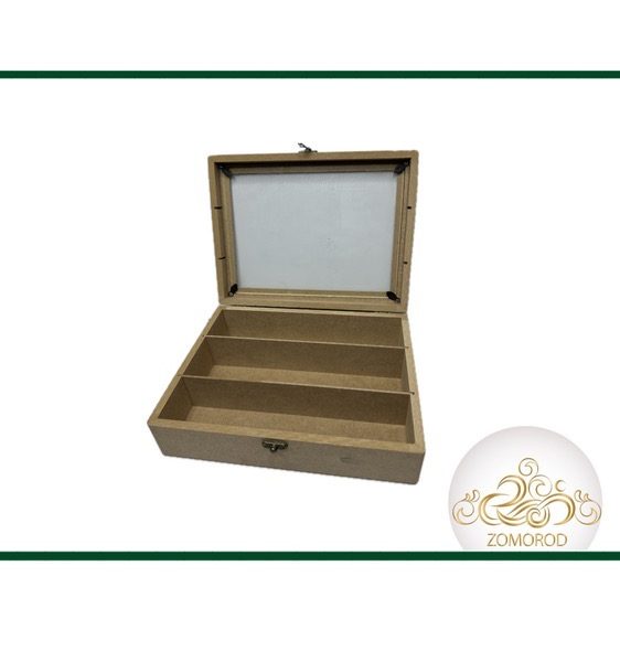 جعبه چوبی سه قسمتی کاردوقاشق چنگال