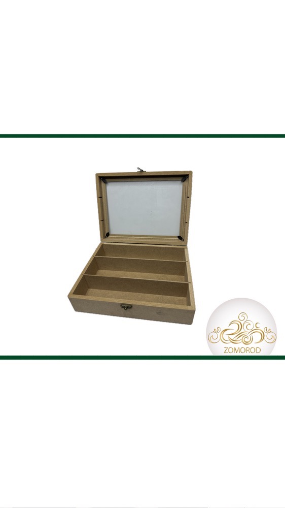 774F2DBE-6D17-416D-BA1D-9BDB32107828 جعبه چوبی سه قسمتی کاردوقاشق چنگال - تصویر 1