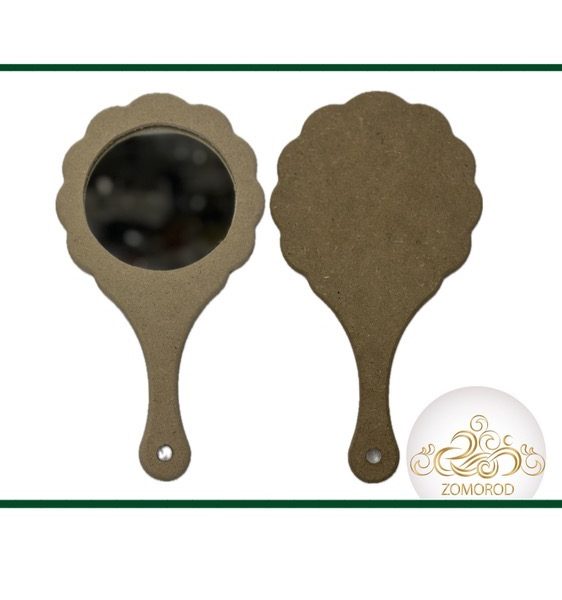ایینه دستی چوبی دالبری بزرگ